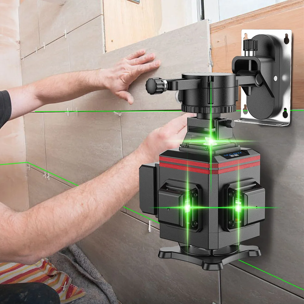 Imagem -03 - Yagu 12 16 Linhas Laser Nível 4d Infravermelho Nível de Linha Verde Nivelamento Automático 4x360 ° Nível Laser Cruzado Vertical