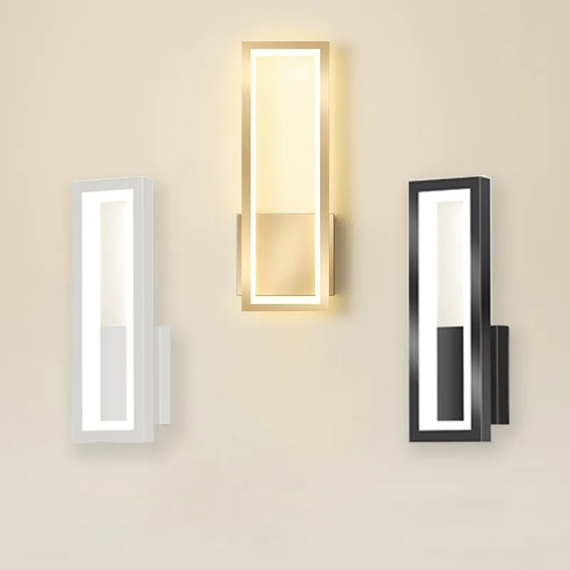 modernas lampadas de parede minimalistas arandela led luz de teto home decor quarto e cabeceira preto e branco corredor ac96v260v 01