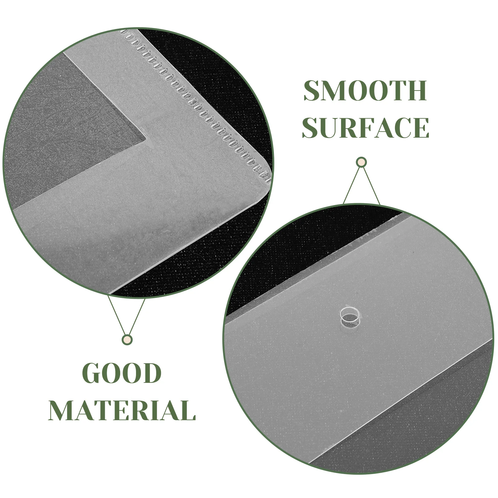 

2pcs Document Folders File Holders For School Office Travel Study Business Cards Storage Large Capacity Pp Plastic File