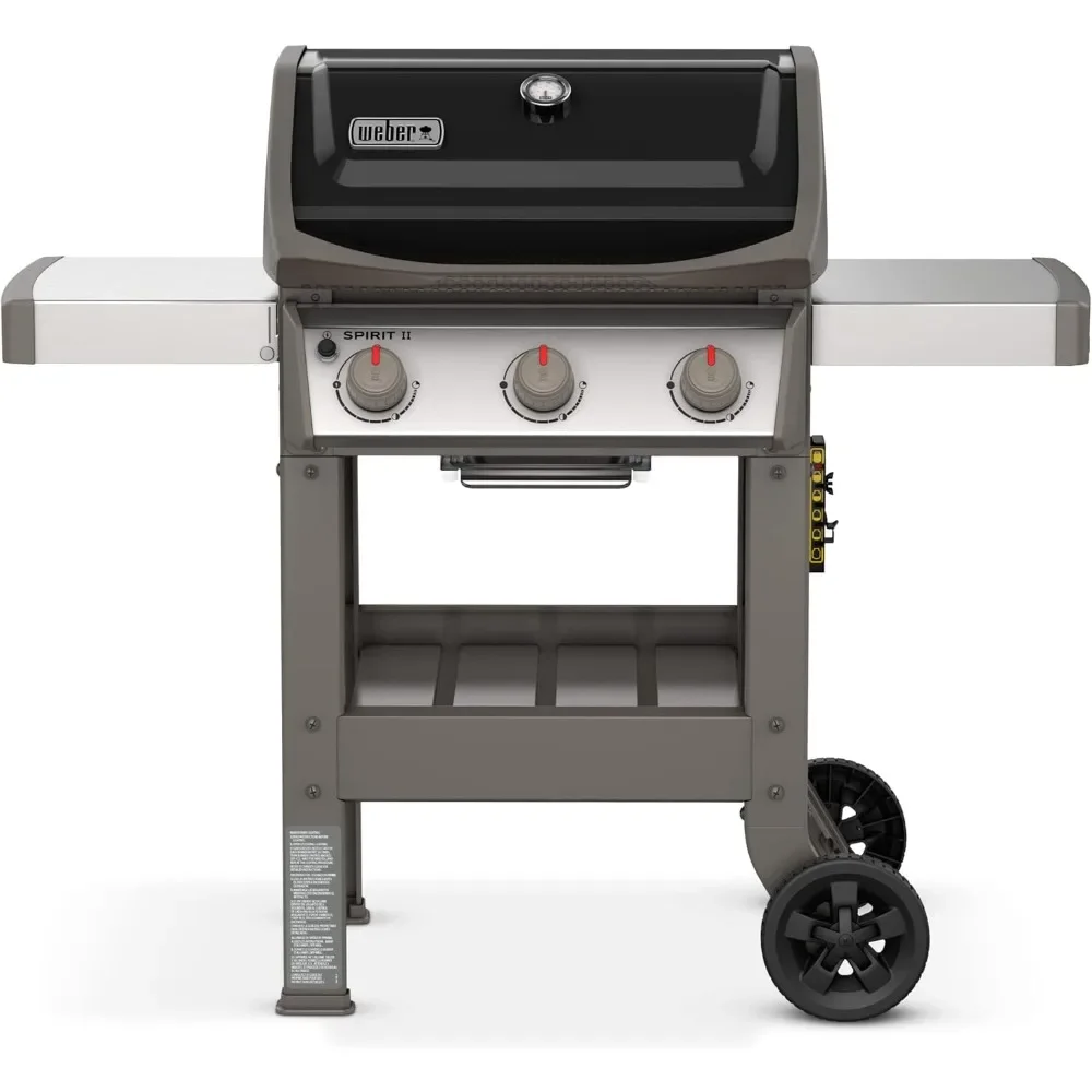 

for Weber Spirit II E-310 3-Burner Liquid Propane Grill, Black