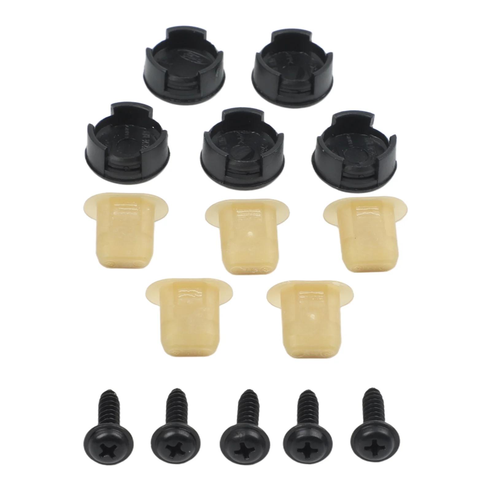 For Ford For Transit MK8 Rear Door Scuff Plate Screw Cap Nut and Screw Kit Door Interior Panel Replacement Set