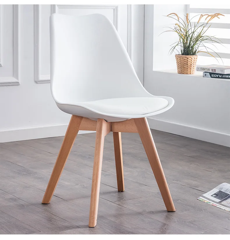 Silla de comedor simple personalizable de plástico