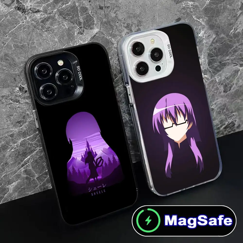 

Чехол для телефона Akame Ga Kill Sheele для iPhone 16, 15, 14, 13, 12, 11 Pro Max Plus, роскошный полупрозрачный цветной принт MagSafe для мобильных телефонов