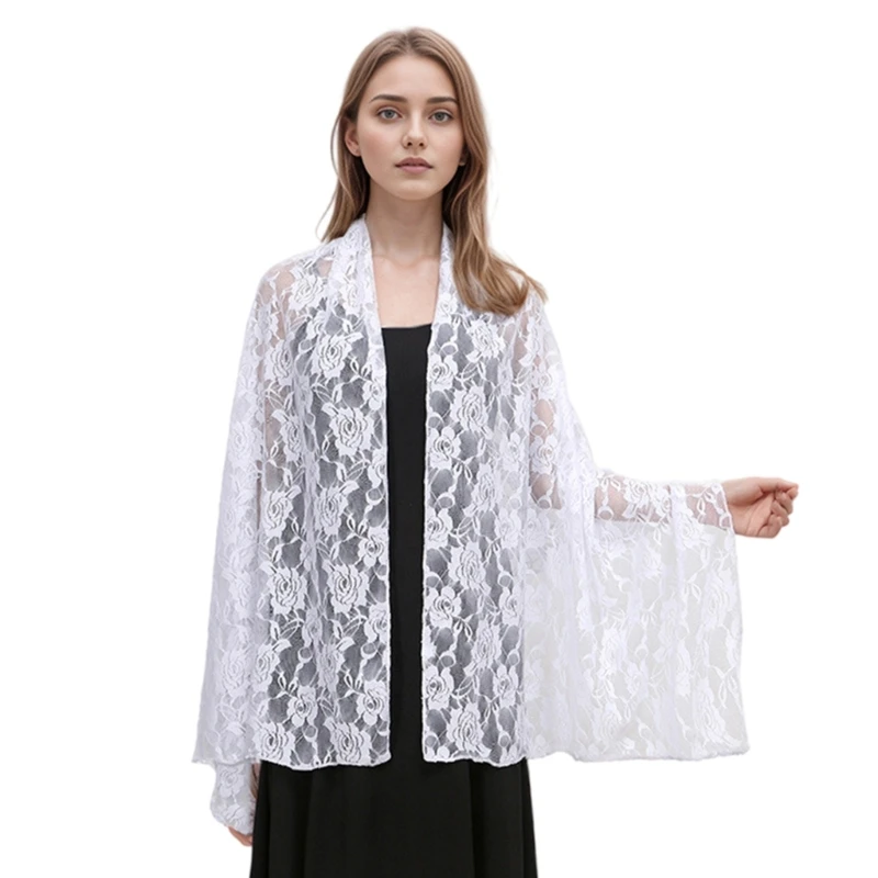 Elegant Retros Shawl น้ำหนักเบาและสบาย Shawl Advanced Cooling Shawl สำหรับผู้หญิงเจียมเนื้อเจียมตัว