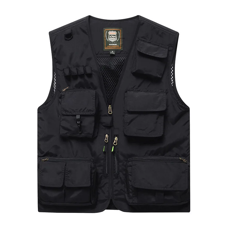 Working Vest Camouflage Vest Multi Pocket Jackets Fishing Clothing Large Size Tactical Sleeveless Jacket Luxury Camping Hunting