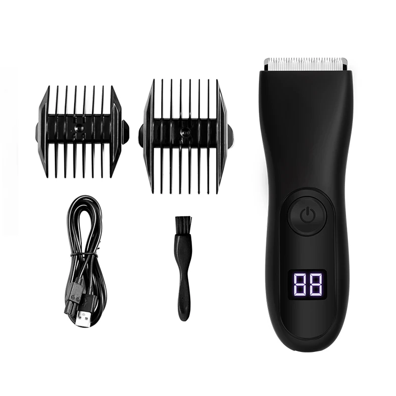 Waterproof Electric USB Charging Clipper Groin Body Head Face Beard Grooming Hair Trimmer