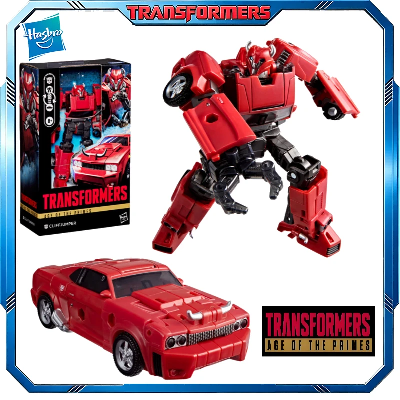 In Stock Hasbro Classic Transformers Toy Age Of The Primes Deluxe Class Cliffjumper Action Figures Robot Toy Collectibles Hobbie