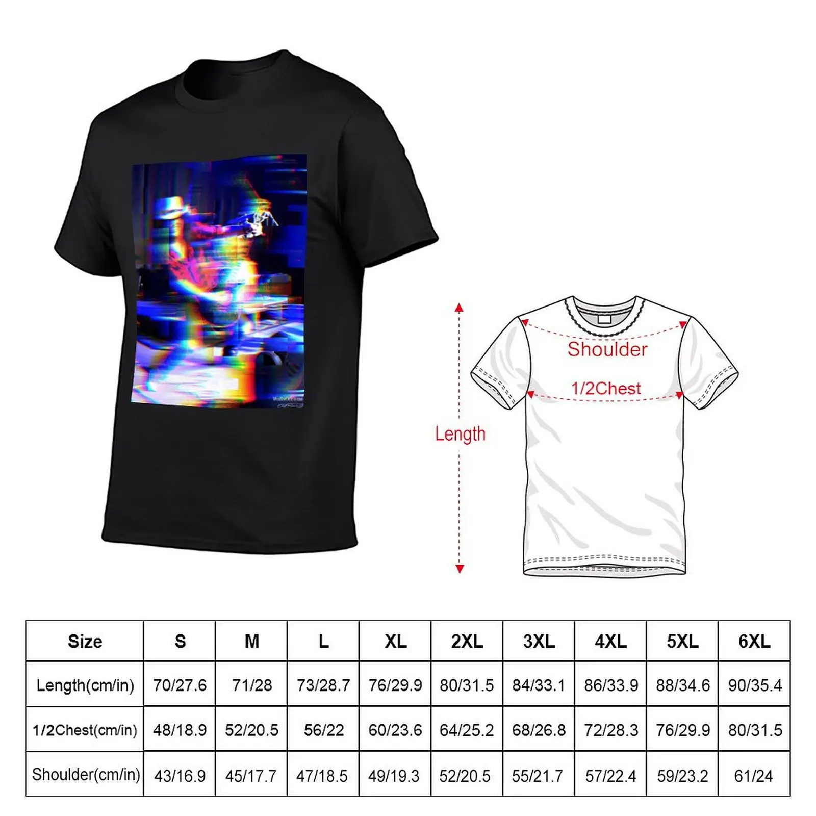 Impressionist Guitar Player. Fanart From WallsOfFame.com.au T-Shirt custom t shirt korean fashion men workout shirt