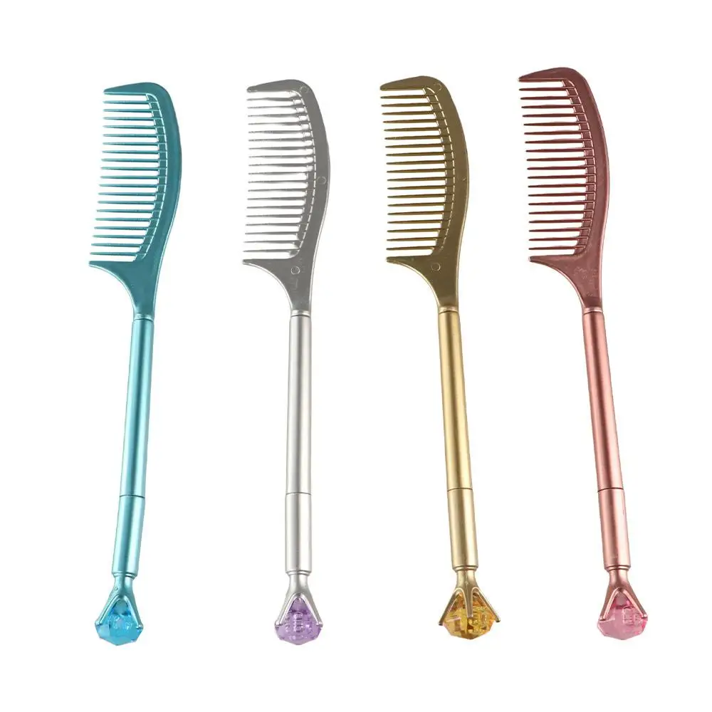 

Student Stationery Creative Comb Shape Gel Pen with Comb Luxury Neutral Pen Personality Kawaii Signature Pen School