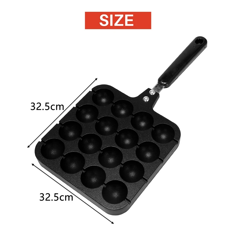 16 Holes Aluminum Takoyaki Maker Grill Pan Octopus Ball Plate Home Cooking Baking Forms Mold Tray Baking Kitchen Tools