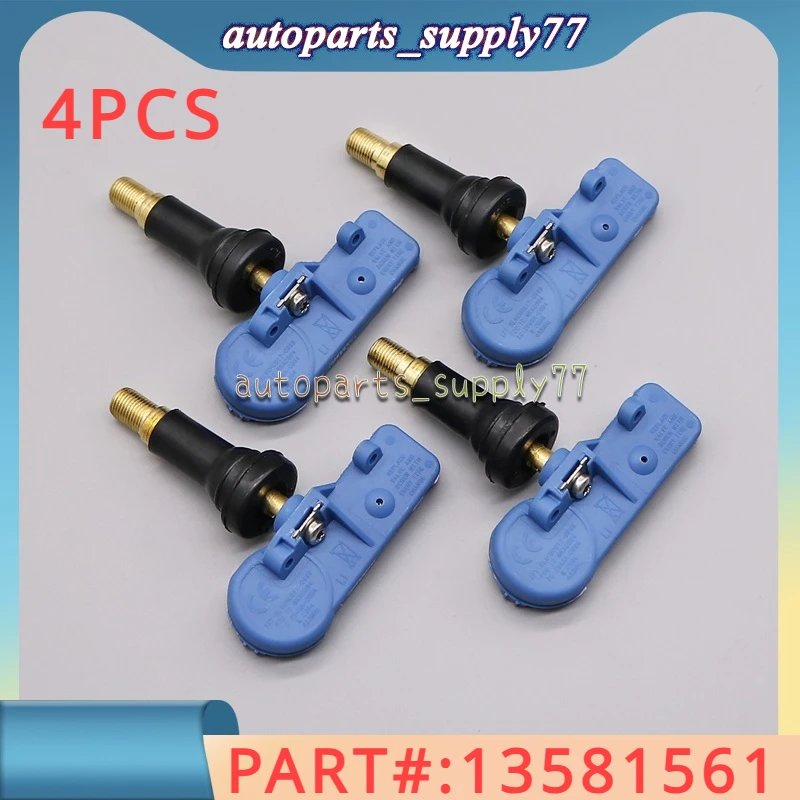 

4Pcs/Lot TPMS Tire Pressure Sensor 433MHz 13581562 22853740 20922901 13581561 New For GMC For Opel Buick Chevy Cadillac 13581561