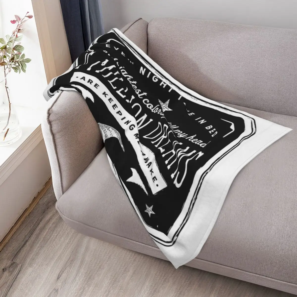 مليون أحلام (أعظم شومان) رمي بطانية سياحية شتاء دافئ ديكور البطانيات لبطانيات الأرائك #3