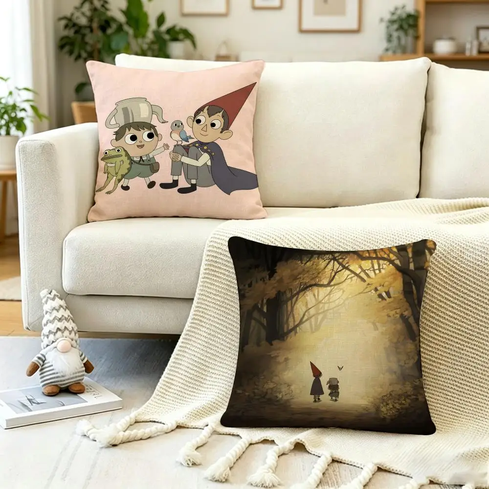 Anime Poster O-Over the G-Garden Cushion Cover Anti-dustmite Pillowcase Invisible zipper silky short plush Sofa cushion cover