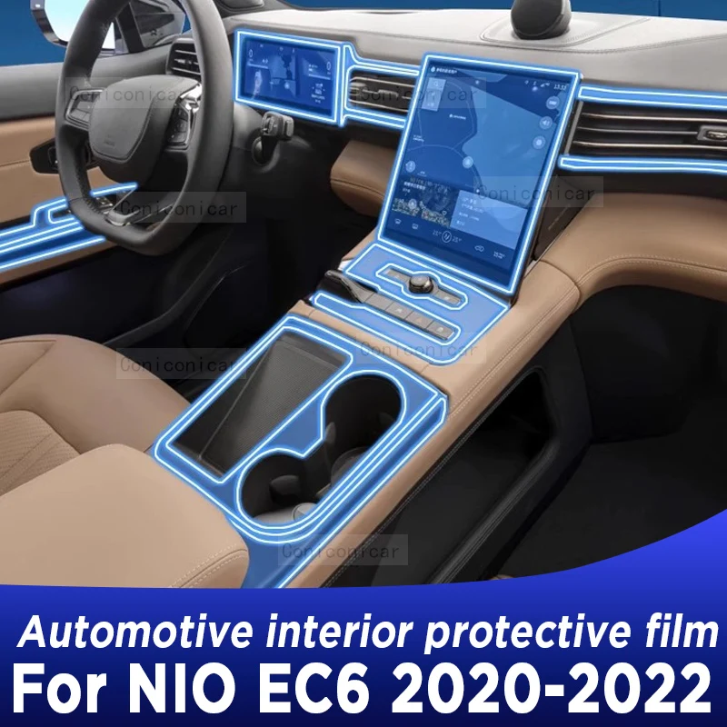 

For NIO EC6 2020 2021 2022 Panel Dashboard Navigation Automotive Interior Protective Film TPU Anti-Scratch Accessories