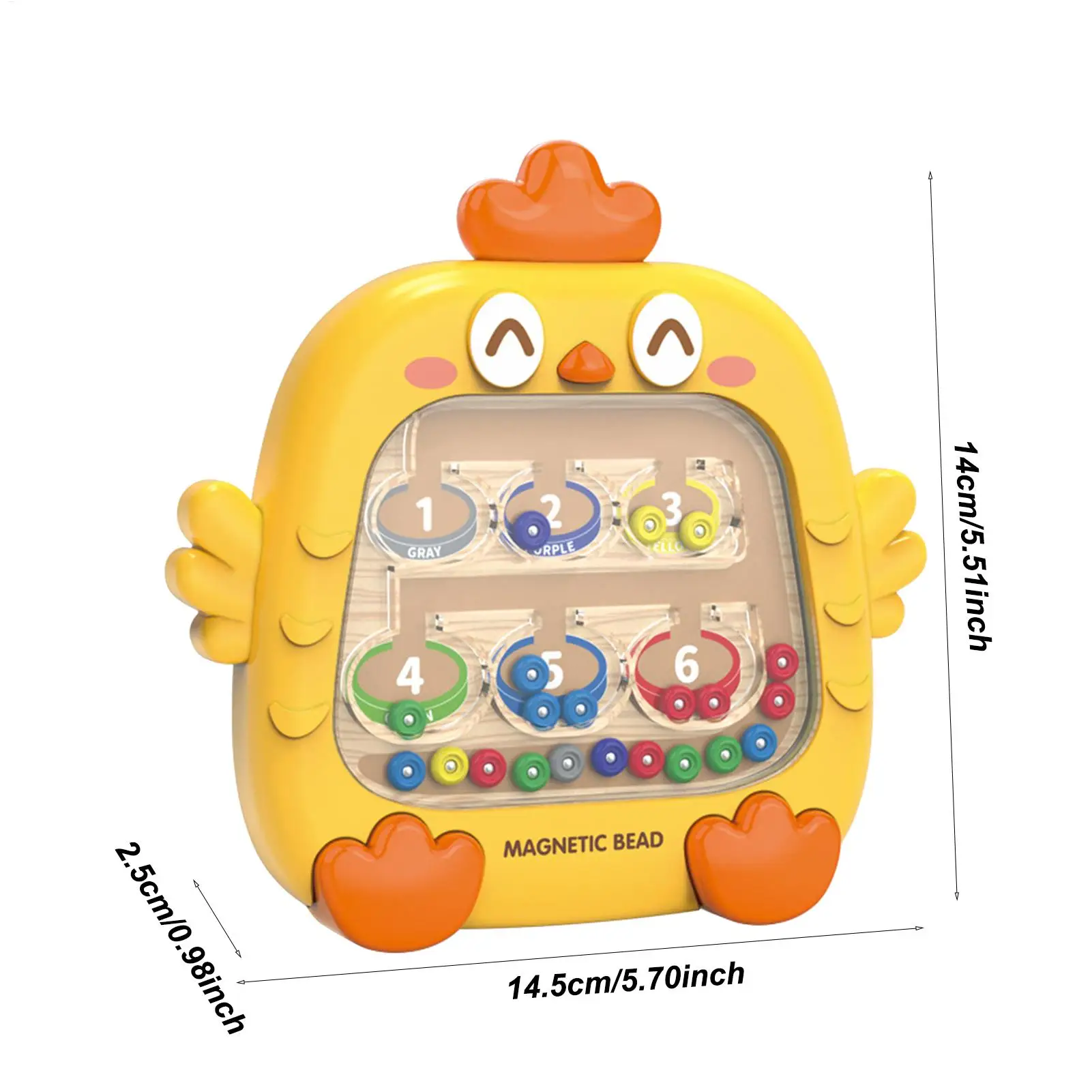 Montessori Magnetic Color Sorting Number Maze Board Pen Moving Bead Games Fine Motor Skills Educational Toys for Kids Boys Girls