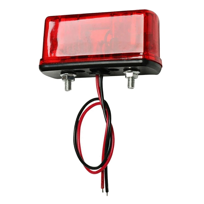 4 LEDs Car Truck Trailer License Plate Lamp Waterproof 12V 24V Car License Number Plate Light Universal Rear Tail Light