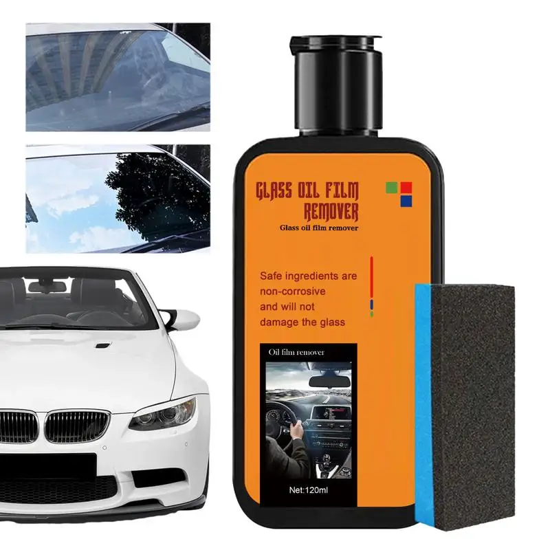 

120ml Windshield Coating Agent Car Glass Polishing Car Glass Oil Film Removing Paste Car Window Oil Film Cleaner For Autos