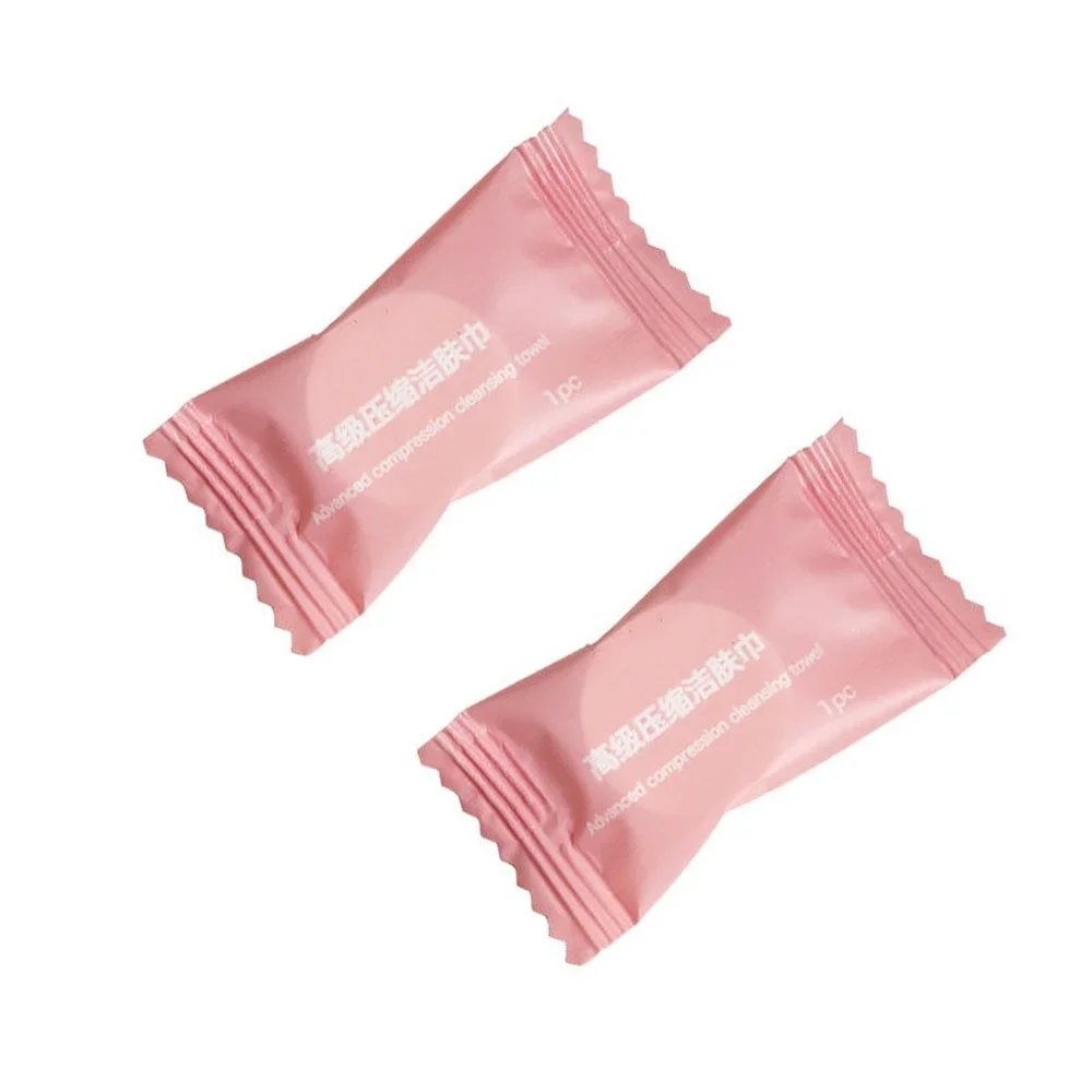 50pcs Mini Compressed Towel Disposable Capsules Towels Magic Face Care Tablet Outdoor Travel Cloth Wipes Paper Tissue