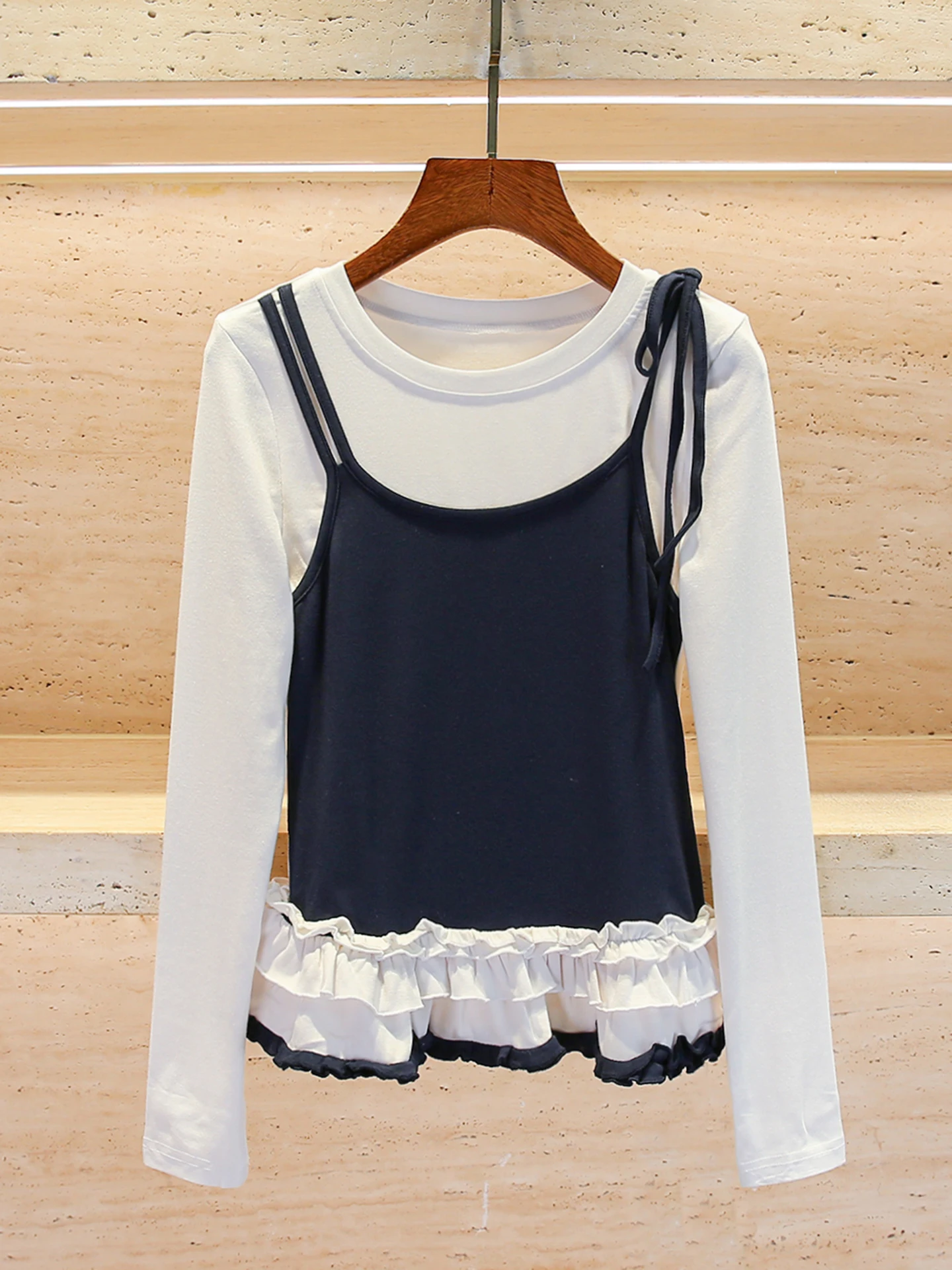

Женская футболка Sweet Gentle Sle с высокой талией и дизайном Long Sve round Ne Pullover Top для поездок на работу осень 2023 г.