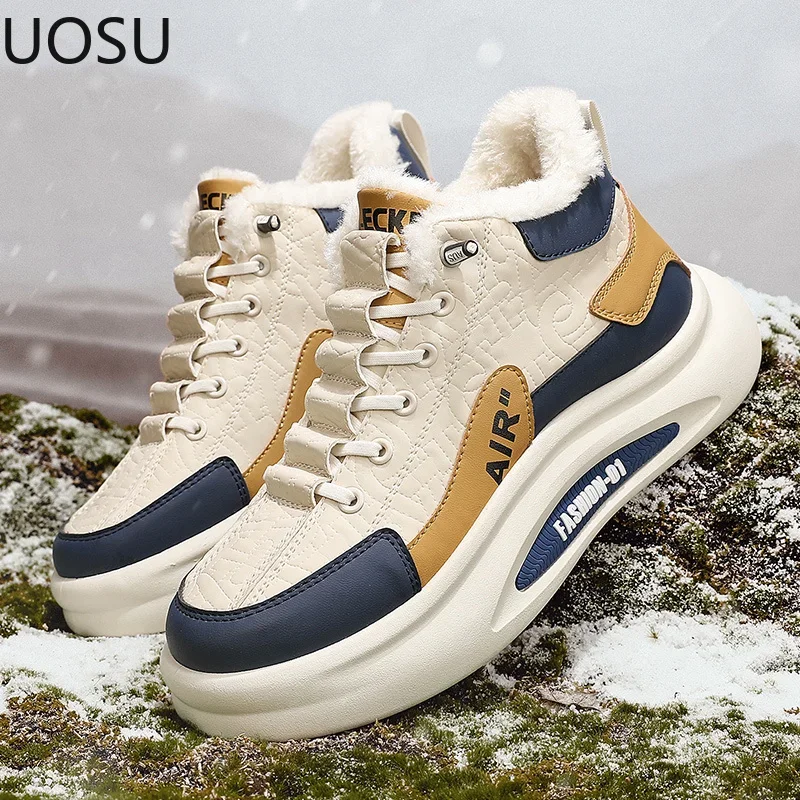 Stivali da neve da uomo Casual uomo Tooling Boot Fashion-forward Climbing scarpe da uomo antiscivolo scarpa antiscivolo UOSU nuovo arrivo caldo