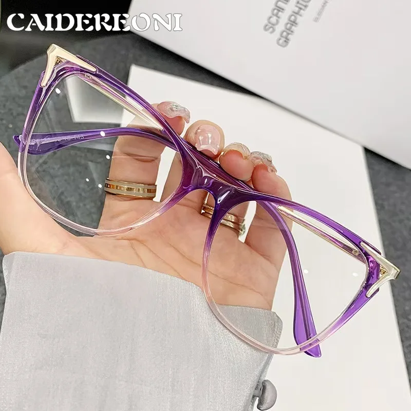 CAIDERONI Color-blocking GlassesFrames Fashionable Both Men and Women, Easy To Match Colorchanging Prescription Customized S9123
