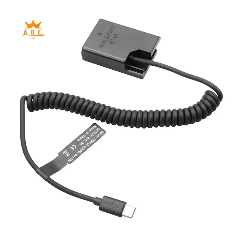 A08E-EL14 Фиктивная муфта Батарея Тип-C Пружинный кабель для Nikon D3100 D3500 D5100 D5200 D5300 D5600 P7000 P7100 P7700 P7800 Доступ A08E-EL14 Фиктивная муфта Батарея Тип-C Пружинный кабель для Nikon D3100 D3500 D5100 D5200 D5300 D5600 P7000 P7100 P7700 P7800 Доступ