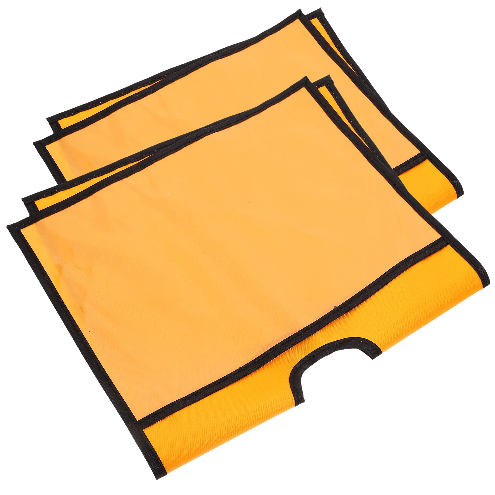 2pcs Traffic Cone Covers With Pocket Sleeve For Caution Warning Outdoor Safety Sign Durable Portable Message Sleeves