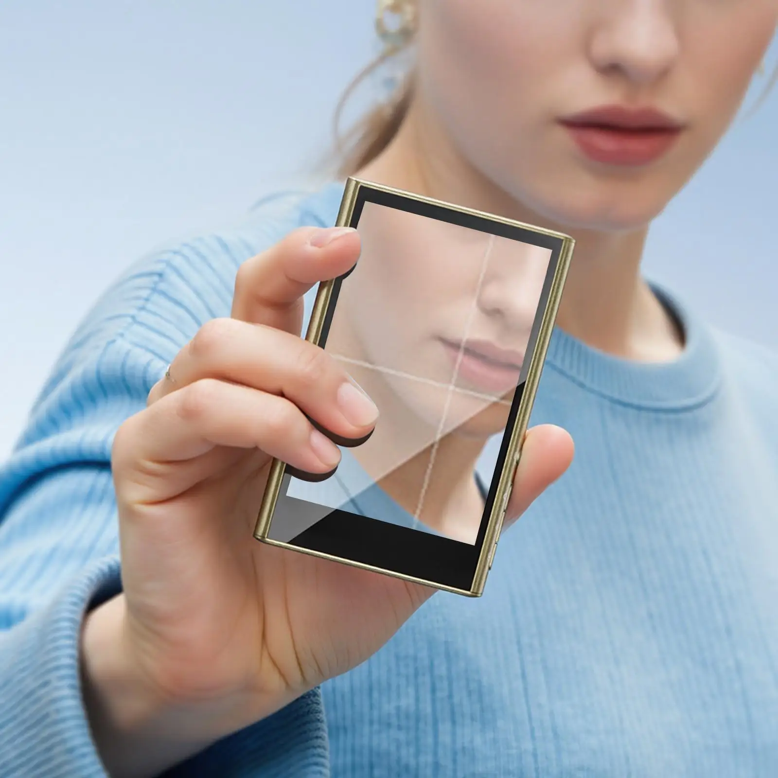 

Телефон Vlog Экран для селфи 4-дюймовый регулируемый сетевой разъем BT Беспроводная запись Портативный для селфи-прямых трансляций