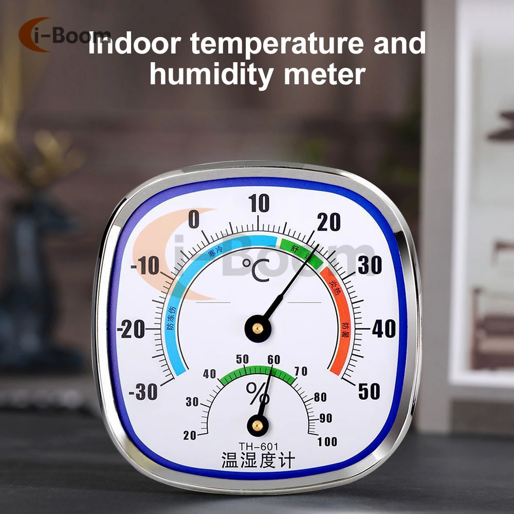 Wall Mounted Digital Temperature Humidity Gauge Meter Indoor Outdoor Electronic Thermometer Hygrometer Home Office Measure Tools