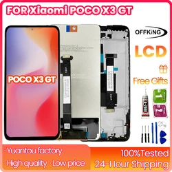 6.6 inch for LCD Xiaomi POCO X3 GT 21061110AG For Touch Screen Digitizer Xiaomi POCO X3 GT LCD with frame