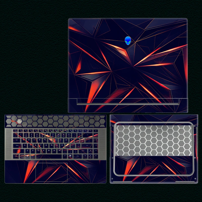 Custom Laptop Skin for Alienware M18 R1/X16 R1/M16 R1/X14 R2 Pre-cut Vinyl Skin Sticker for Alienware M18 R1 Skin Protector