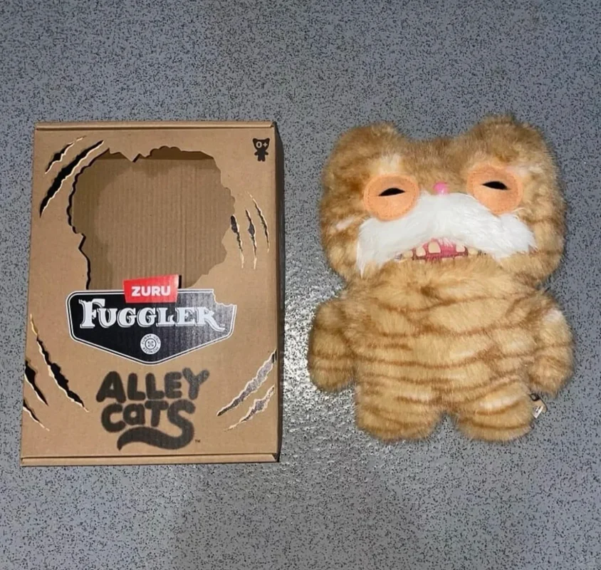 Nieuwe Echte Fuggler Grappige Ubly Monster Alley Cats Serie Pluche Poppen Raar Schattig Trendy Speelgoed Knuffels Voor Cadeau