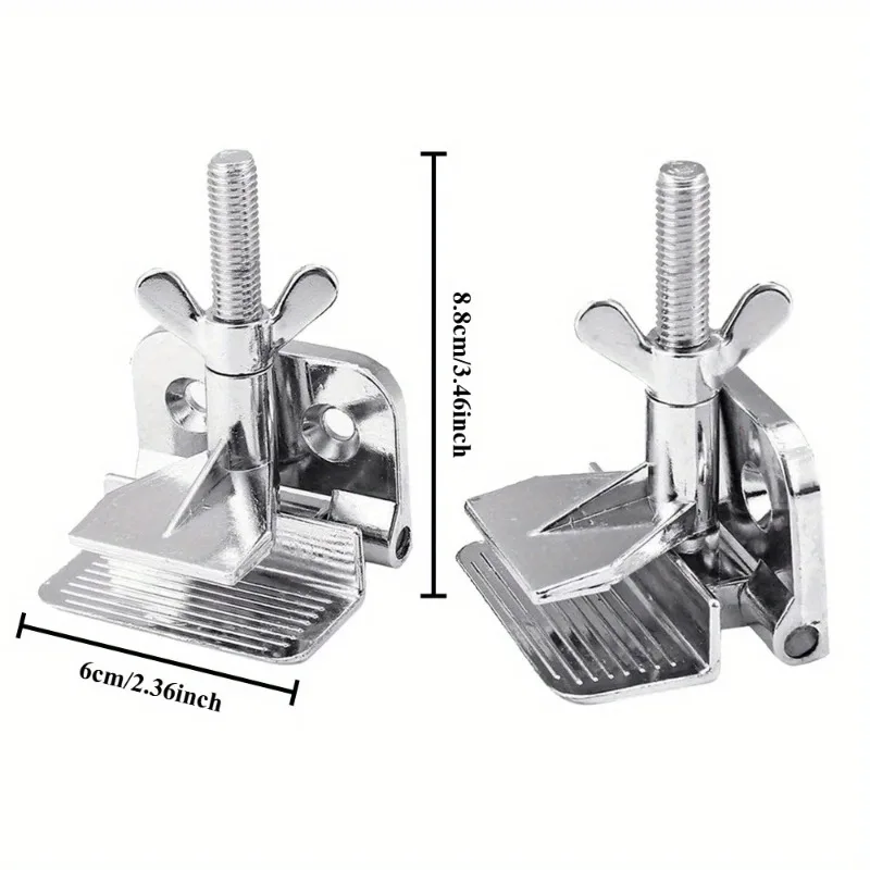 2pcs/set Hinge Clamps Silk Screen Printing Metal Butterfly DIY Hobby Tool Arts Crafts Sewing Printmaking Screen 60x85mm