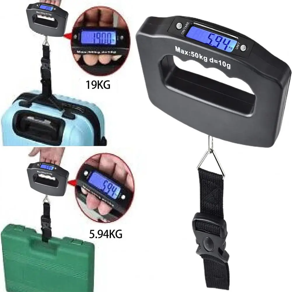 

Aaa Battery Powered Scale Portable Electronic Scale Travelers' Essential Lightweight 50kg Portable Luggage Scale with for Easy