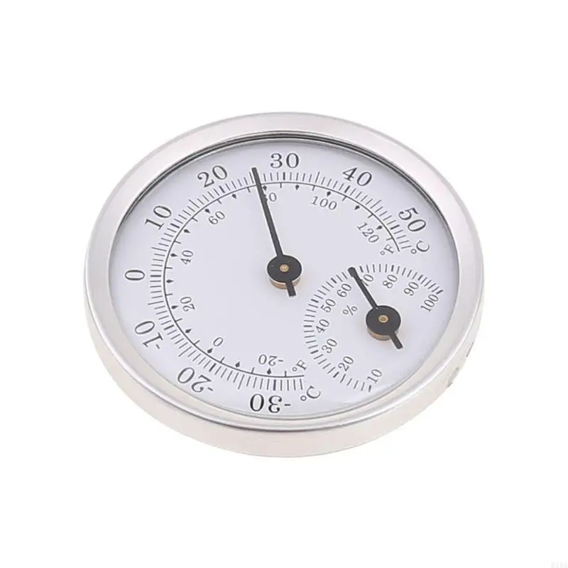 R1WA Dial Thermometer/ Hygrometer Temperature Humidity for Indoor Outdoor