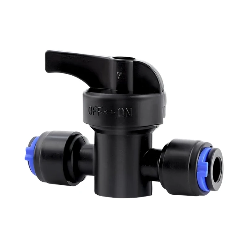 10Pack Plastic 2 Way Ball Valves Quickly Drips Irrigation Shut Off Valves Fittings Drips Tubing Drips Tubing Garden M4YD