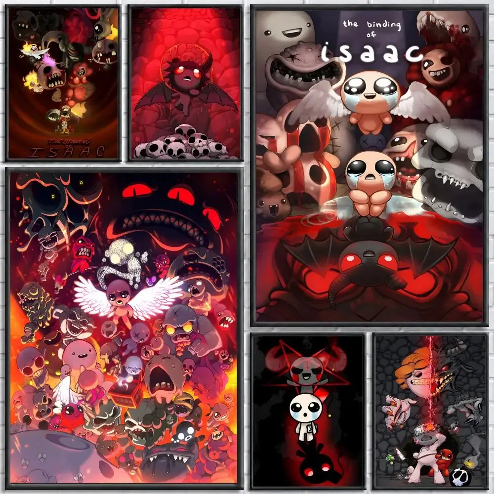 Game The Binding Of Isaac Poster Poster Wall Sticker Waterproof Self Adhesive HD Art Bedroom Bar Decor