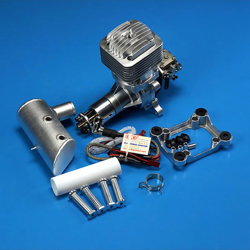 DLE85 85CC GAS Engine For RC Airplane Fixed Wing Model Single Stroke two exhaust wind cold hands start after Stroke