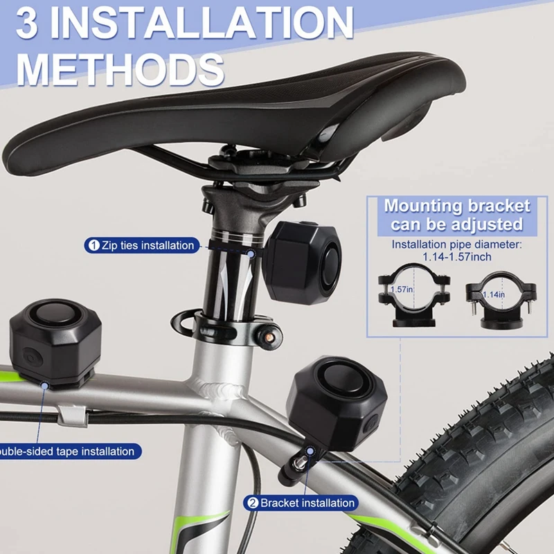 نظام إنذار لاسلكي مع مستشعر حركة ، مقاوم للماء ، قابل لإعادة الشحن ، مضاد للسرقة