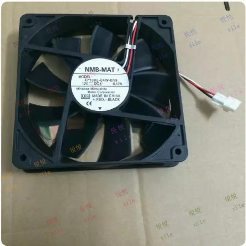 

L L FOR NMB-MAT 4710KL-04W-B19 DC12V 0.17A 12cm 12025 3PIN Cooling Fan