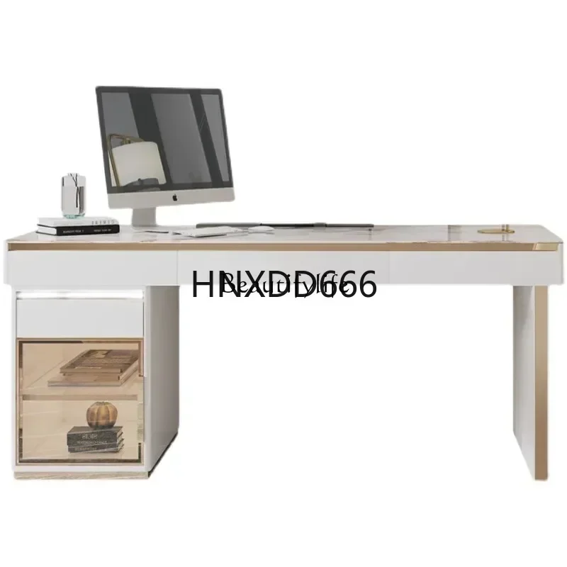 New Arrivals   Light luxury rock slab desk Italian minimalist Nordic simple modern office deskss 7304