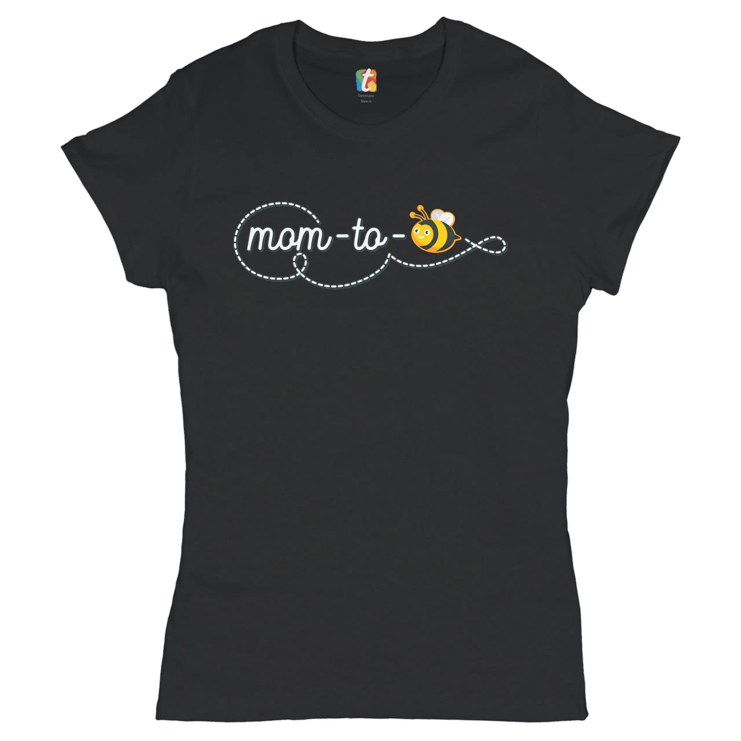 Mom to Bee T Shirt Cute Pregnancy Announcement Maternity Mother's Day Blessed Mamma Parenting for Future Mommy Women's