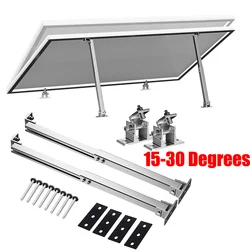 Solar Panel Mount Brackets Photovoltaic Panel Tilt Mount Bracket Aluminum Alloy Adjustable Flat Roof Mount Holder 15-30 Degrees