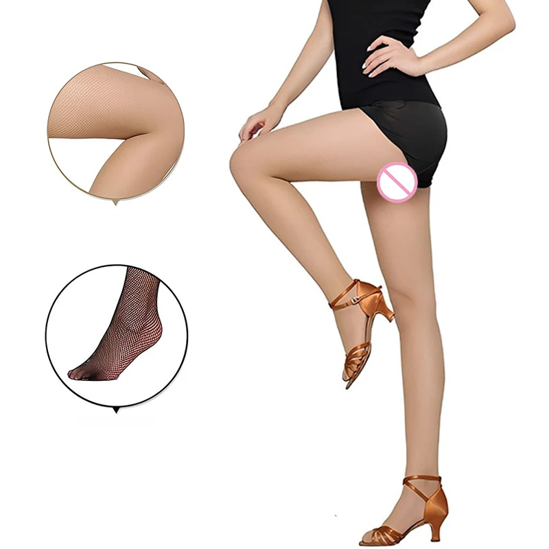 

Профессиональные колготки в сеточку для латинских танцев, свободные чулки для ног, женские колготки для танцоров, специальные колготки Dnace, носки