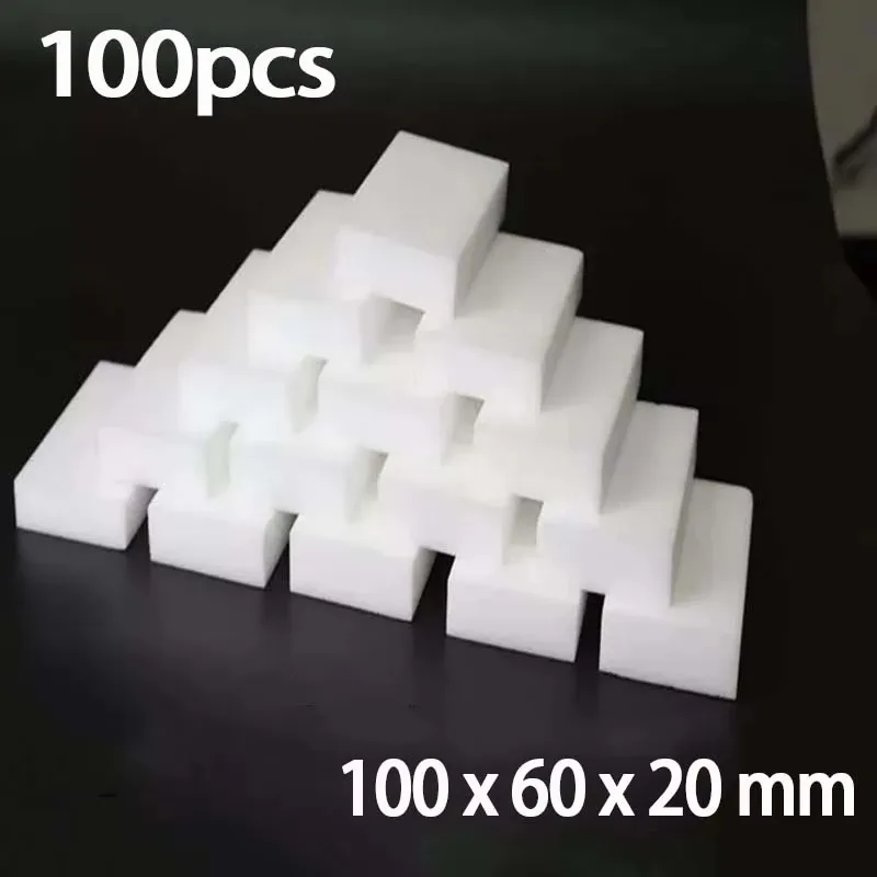 5-100pcs Magic Sponge Eraser White Melamine Sponge for Dishwashing Kitchen Bathroom Office Cleaner Cleaning Tools 100*60*20mm