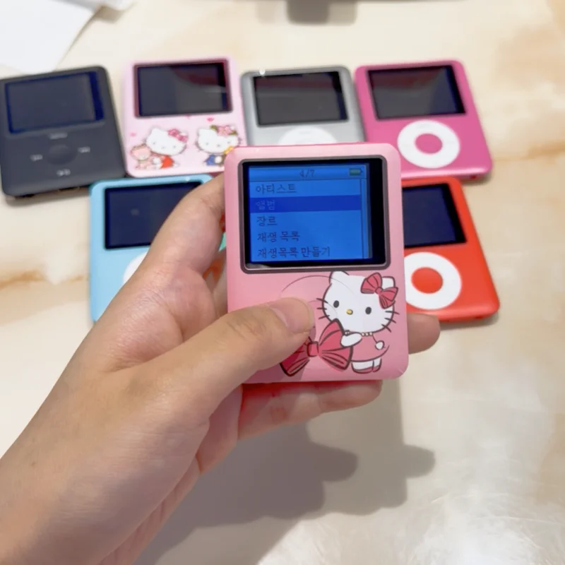 Hello Kitty Mp3 Music Player Sanrio Anime Mini Music Walkman Cute Sports Portable Music Player Kawaii E-Book Girl Festival Gift view 3