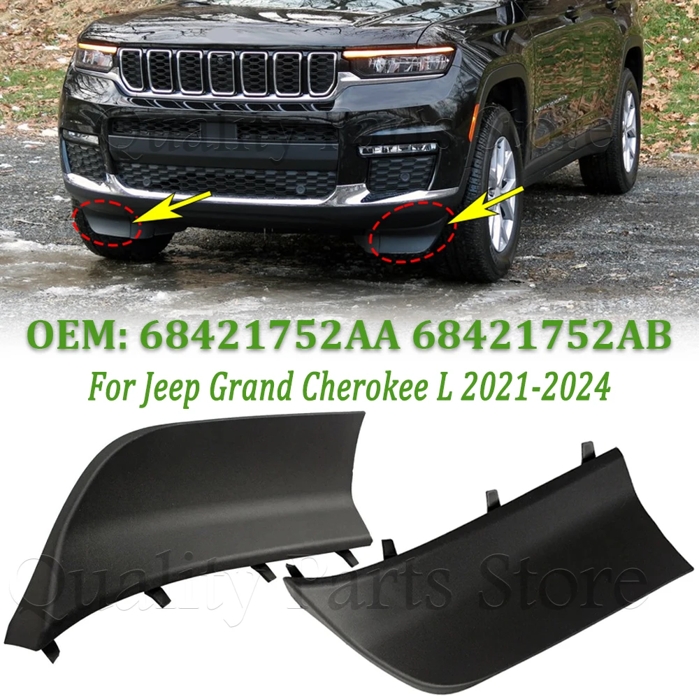 

New Front Left Right Stone Deflector For Jeep Grand Cherokee L 2021-2024 Car Deflector Spoiler Fascia Spat 68421752AB 68421752AA