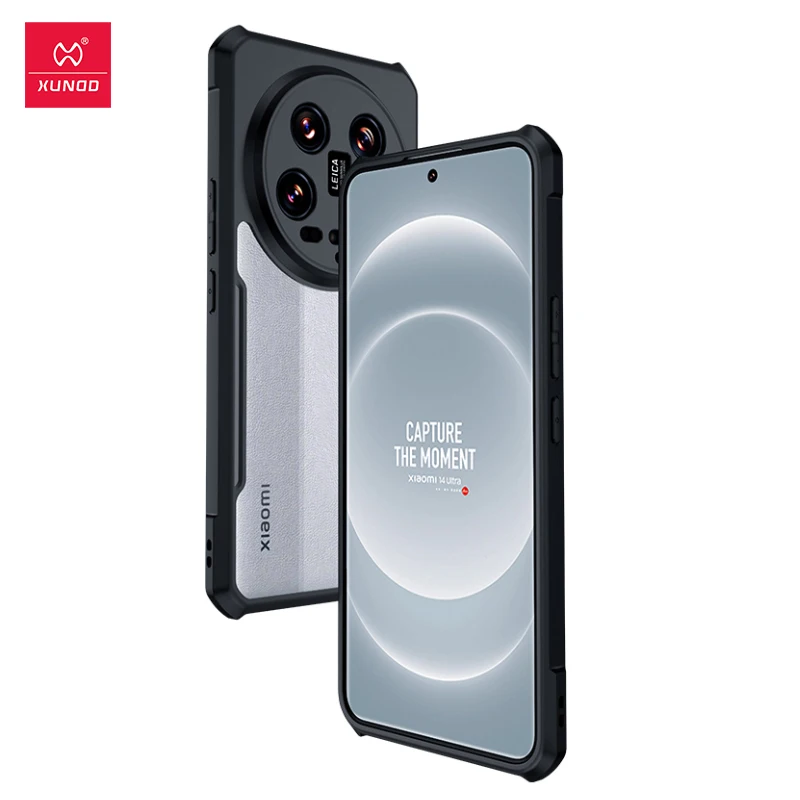 Xundd für xiaomi 14 ultra fall airbag stoß fester kameras chutz rückst reifen transparente telefon abdeckung für xiaomi 14 ultra