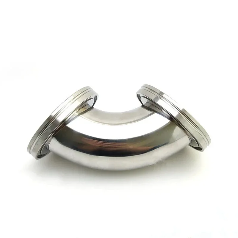 304 Stainless steel flange vacuum elbow connecting pipe, 90 degree elbow adapter ISO63 to ISO 160 Vacuum elbow connector