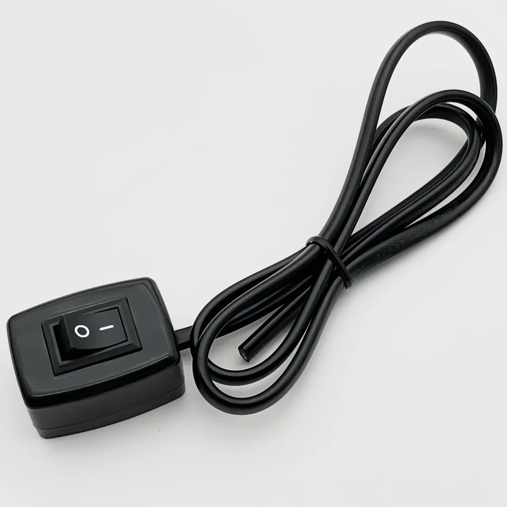 Car Rocker Switch with Double Sided Tape Mount 12 24V 3A for LED For Lamps for caravan Boat Household 75cm Oxygen Copper Wire